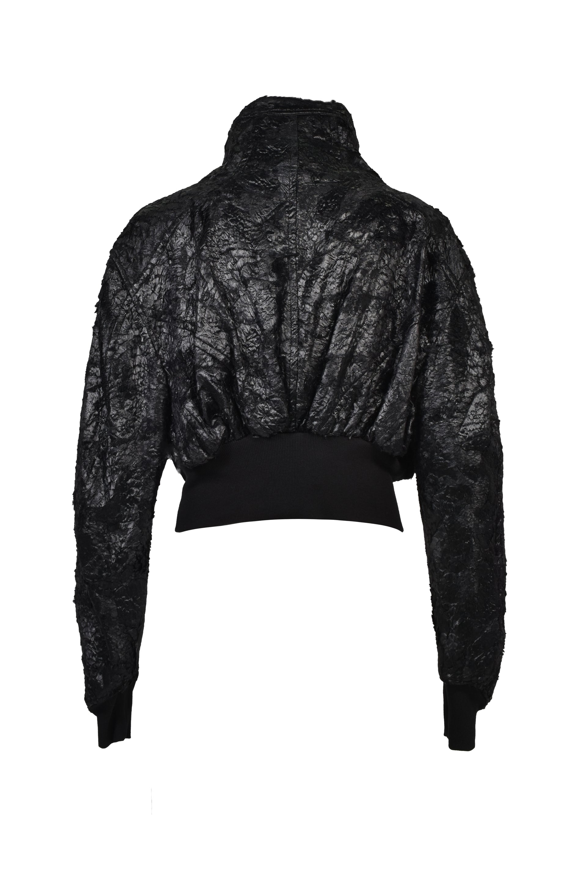 COATED PILE BLOUSON / BLK