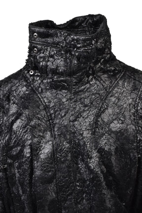 COATED PILE BLOUSON / BLK