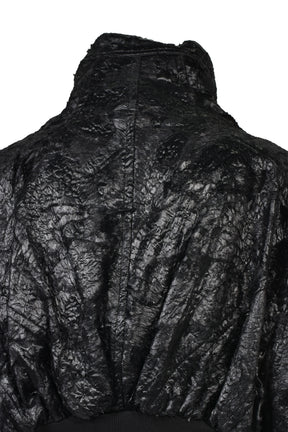 COATED PILE BLOUSON / BLK