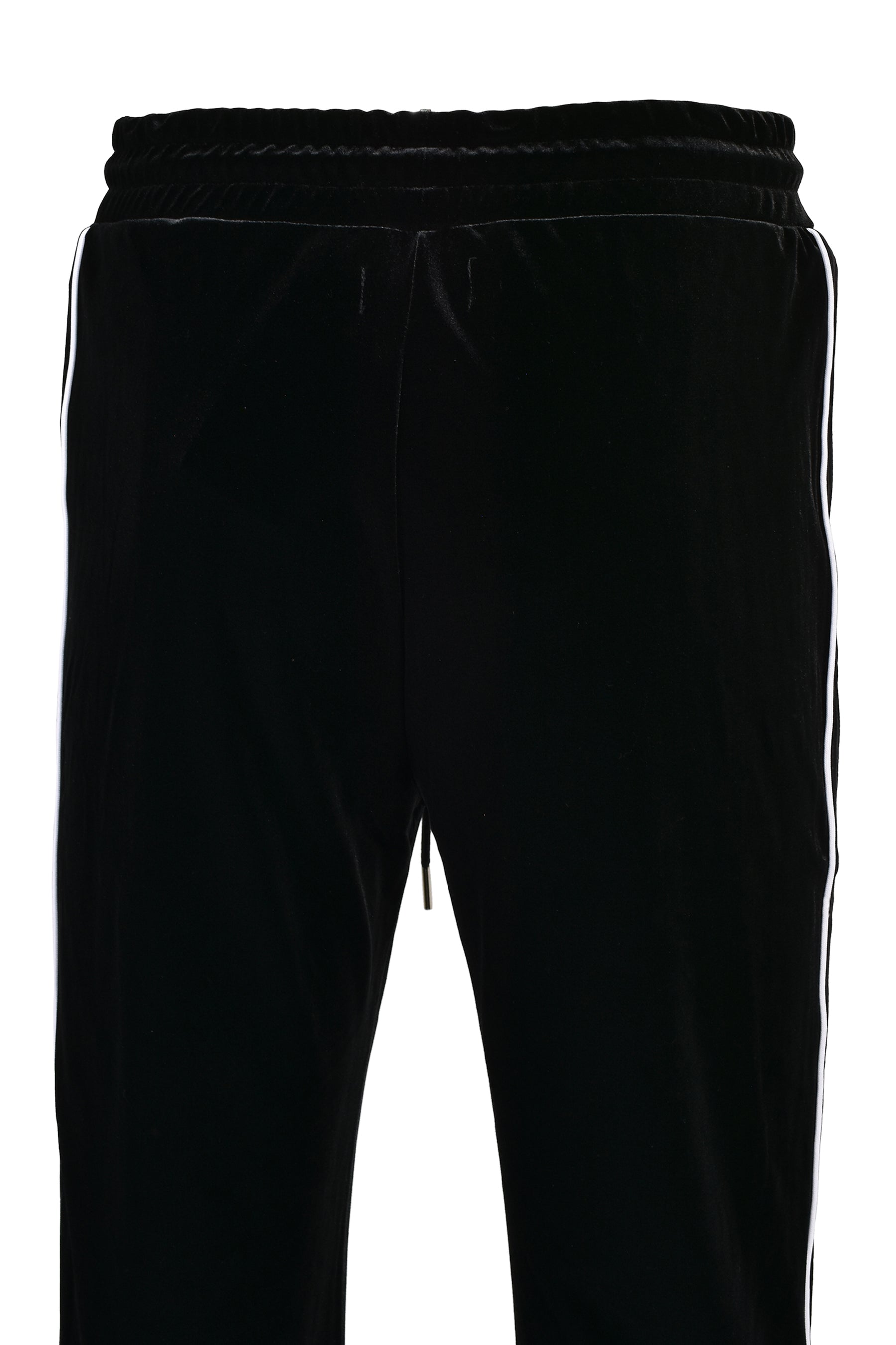 VELVET TRACK PANTS / BLK