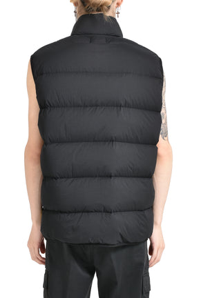 STRETCH NYLON DOWN VEST / BLK