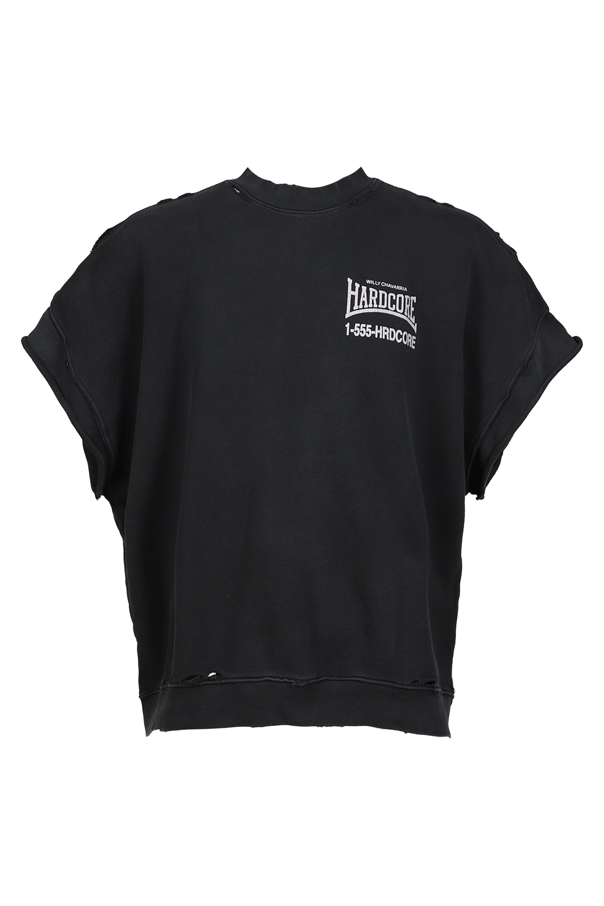 "HARDCORE" - MUSCLE TEE / BLK