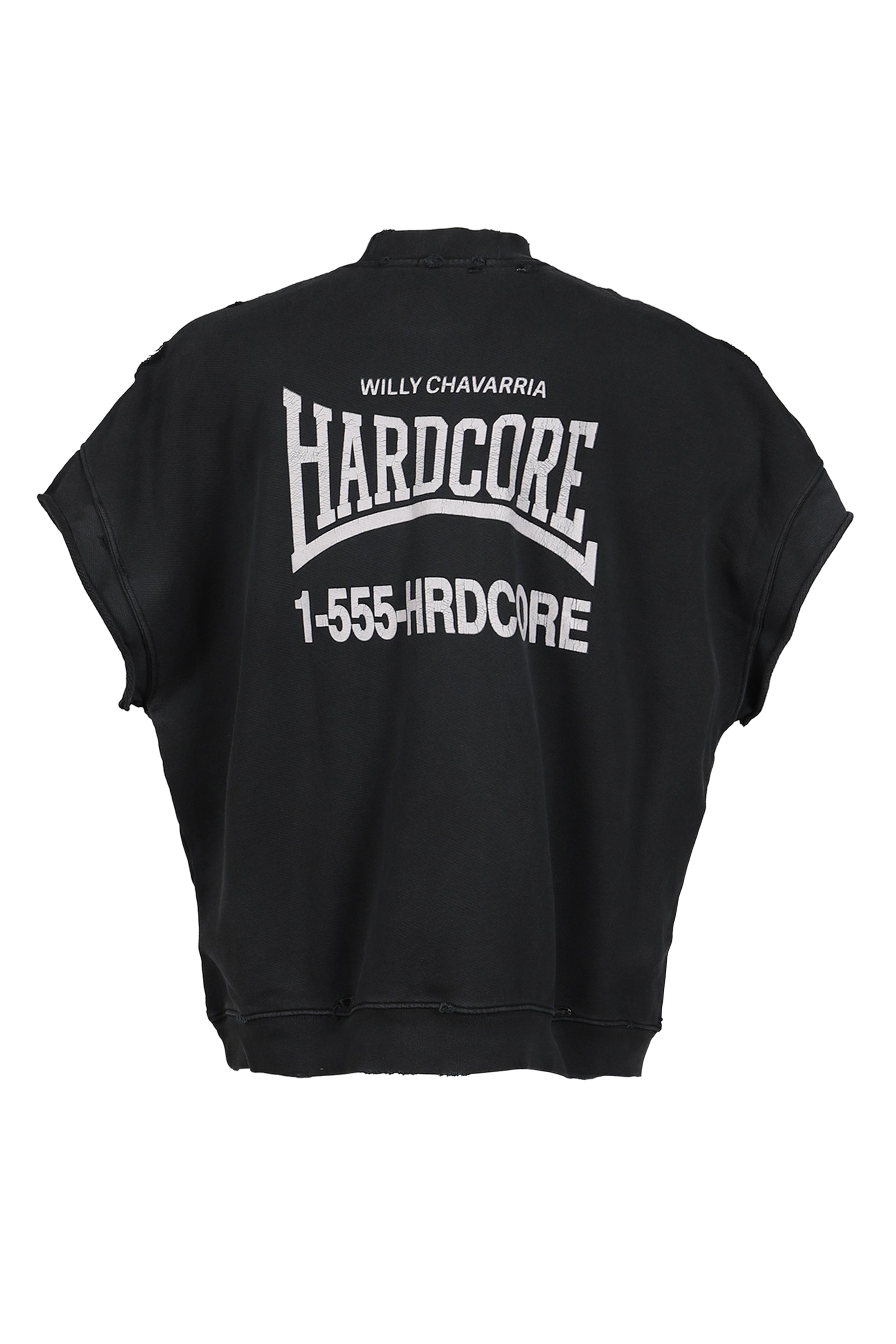 "HARDCORE" - MUSCLE TEE / BLK