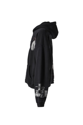 NARCOTICA ZIP HOODIE / BLK