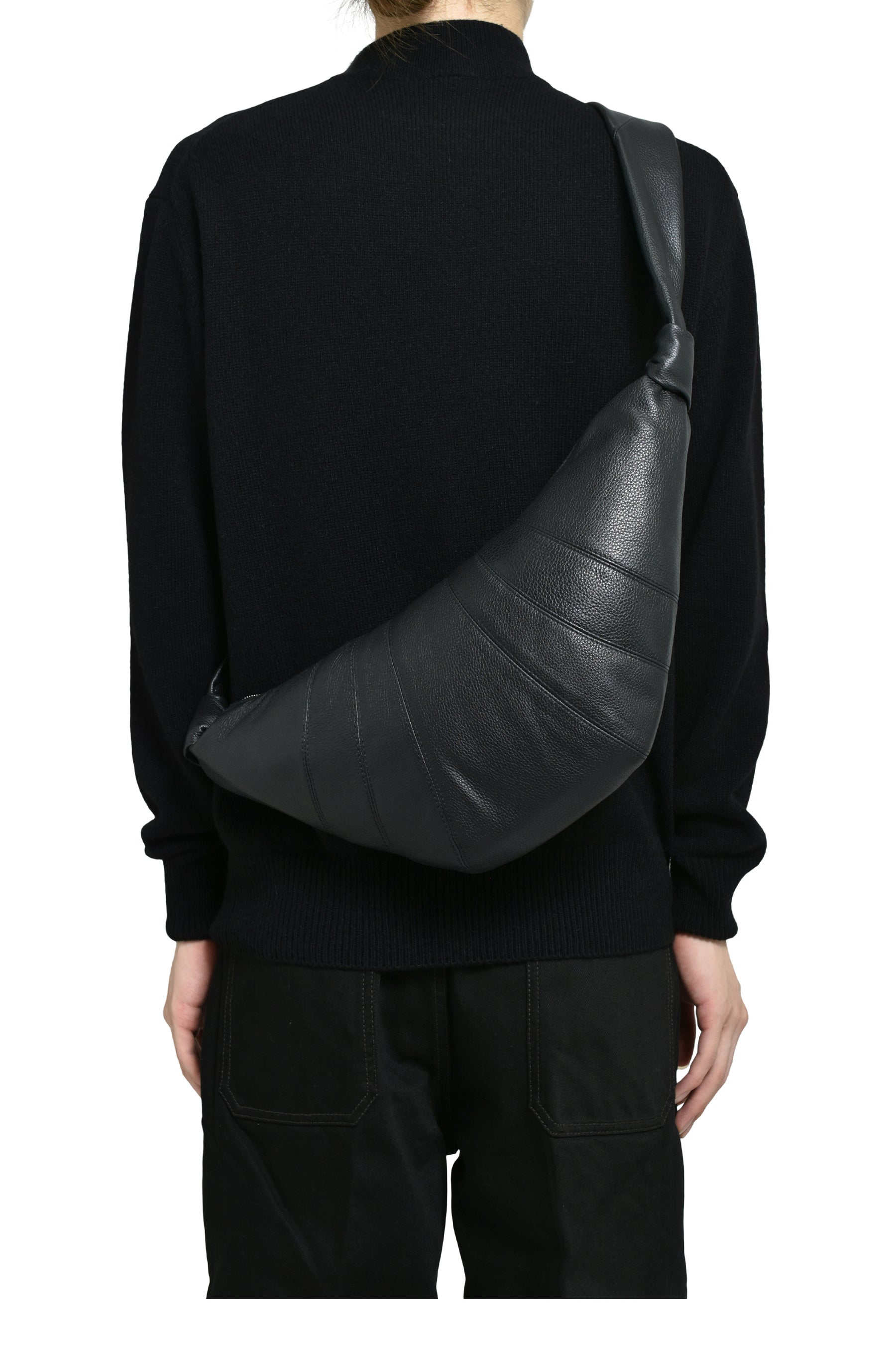 LEMAIRE ルメール FW25 MEDIUM CROISSANT BAG / BLK - NUBIAN