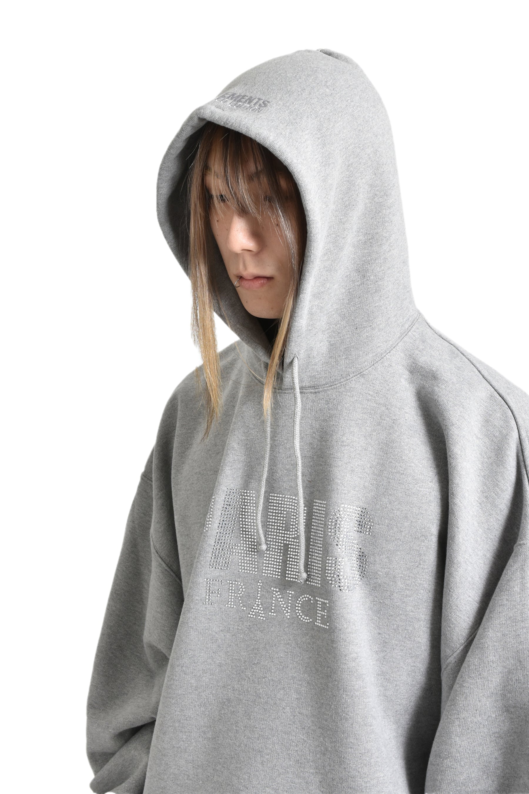 CRYSTAL PARIS HOODIE / GRY