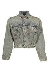 SHRUNKEN DENIM JACKET / SURFACE WAVE