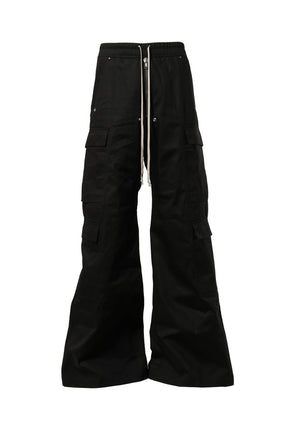 Rick Owens DRKSHDW FW23 DOUBLE CARGO JUMBO BELAS / BLK -NUBIAN