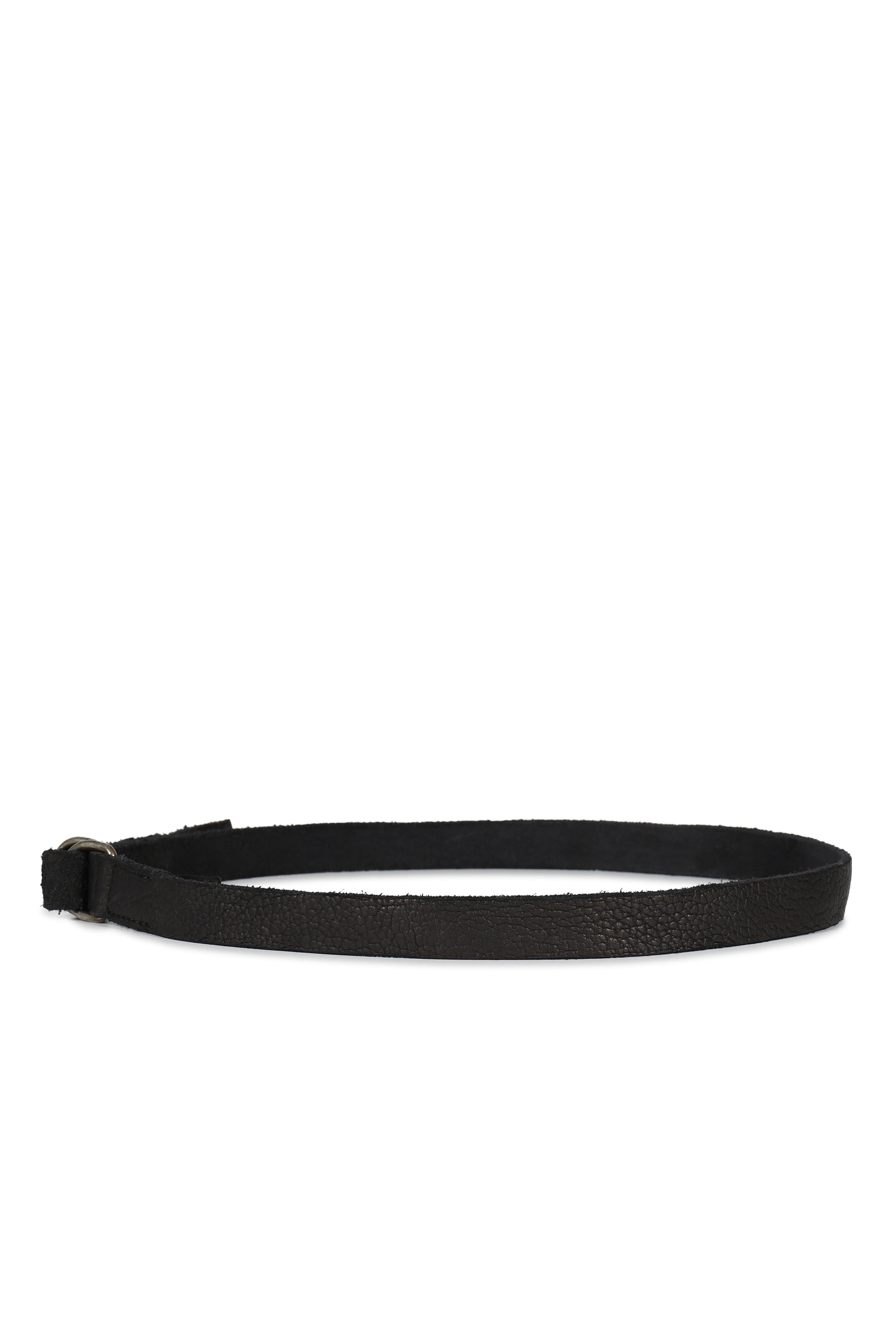 LEATHER BELT - BISON FULL GRAIN / BLK