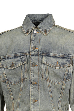 SHRUNKEN DENIM JACKET / SURFACE WAVE