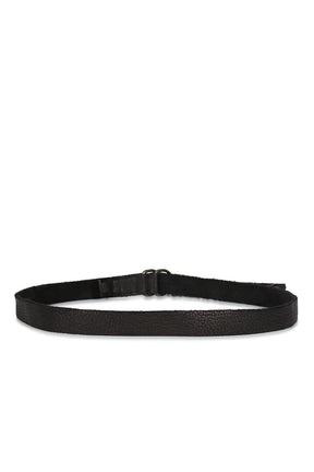 LEATHER BELT - BISON FULL GRAIN / BLK