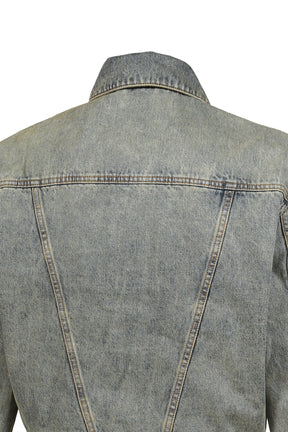 SHRUNKEN DENIM JACKET / SURFACE WAVE
