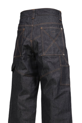 UPTOWN RAW BLUE JAPANESE DENIMDOUBLE KNEE / RAW BLU