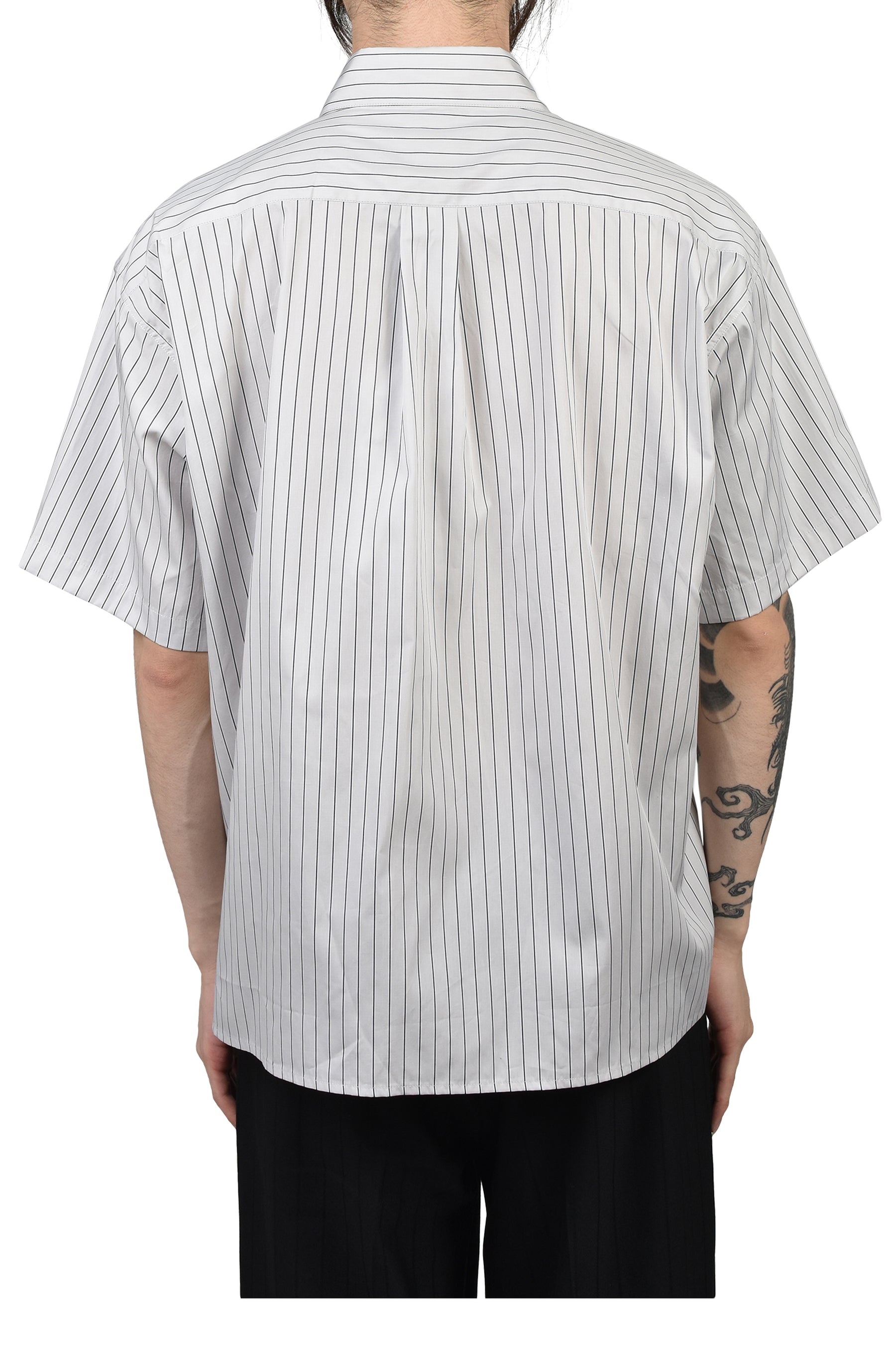 ANTI-COMMUNIST LEAGUE SHORT SLEEVE SHIRT / NAVY STRIPE
