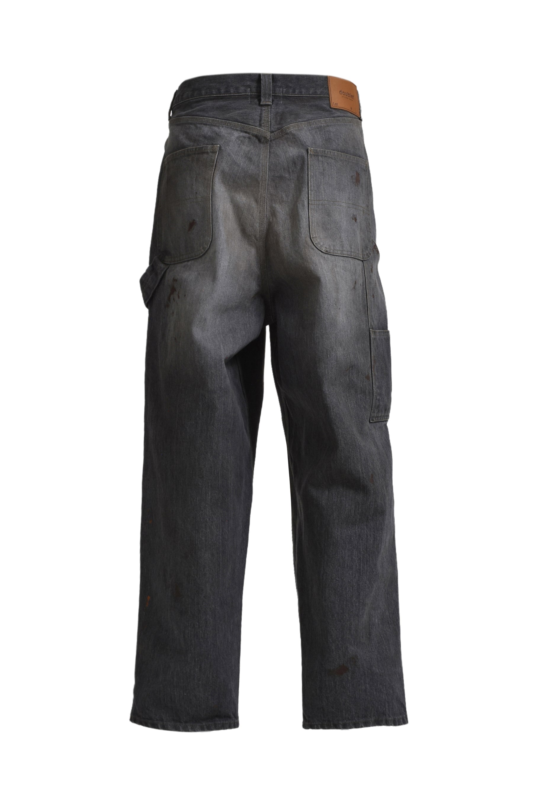 DENIM PAINTER PANTS / BLK