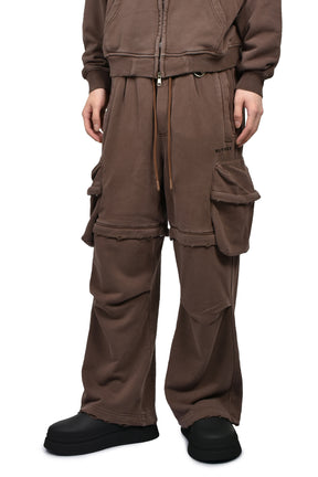 2WAY SWEAT CARGO PANTS (20TH EXCLUSIVE) / BRWN