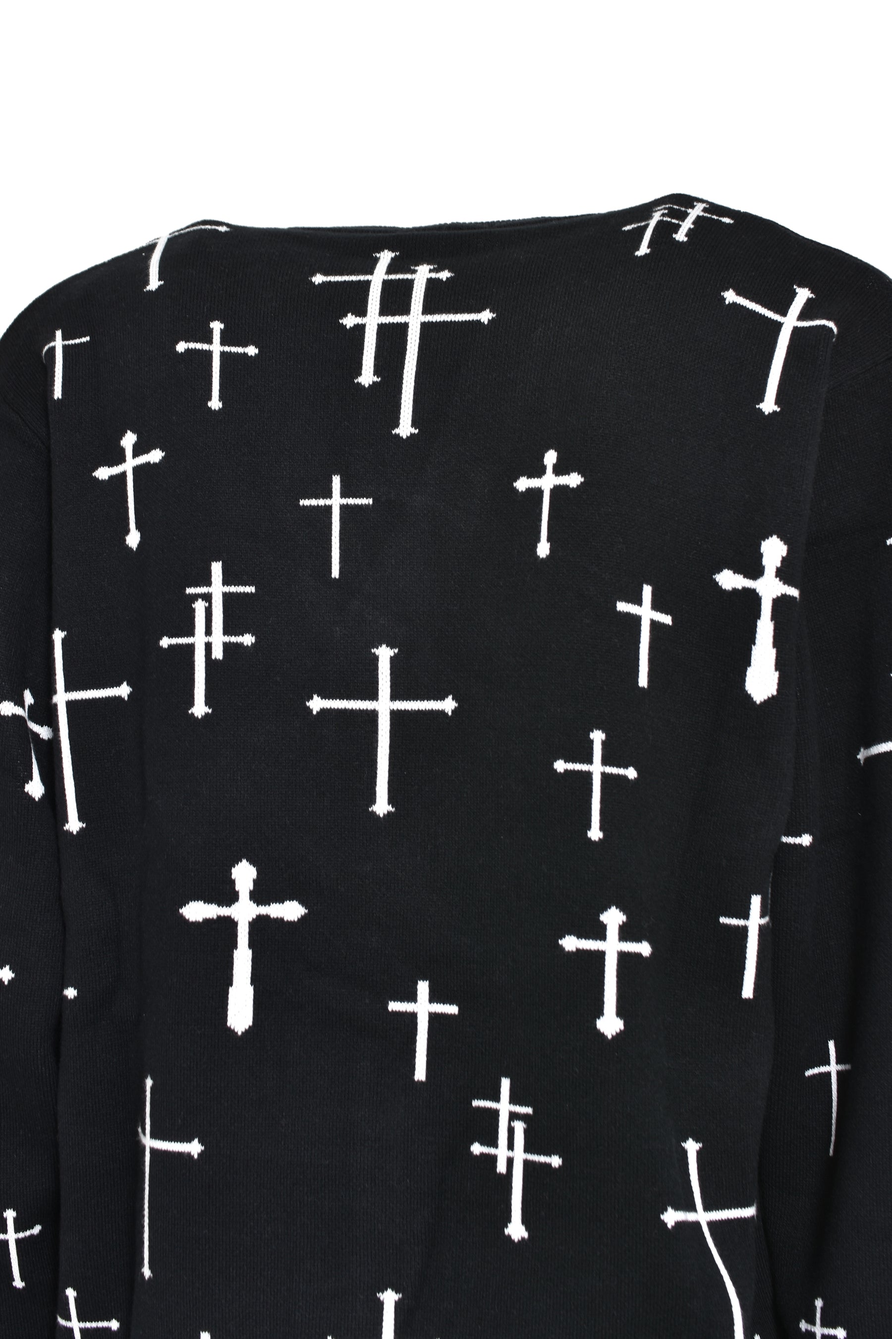 CROSS CARDIGAN V2 / BLK