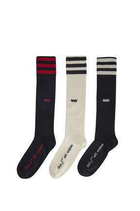 AVAVAV SOCKS 3-PACK / CREAMWHT/BLK, BLK/CREAMWHT, BLK/RED