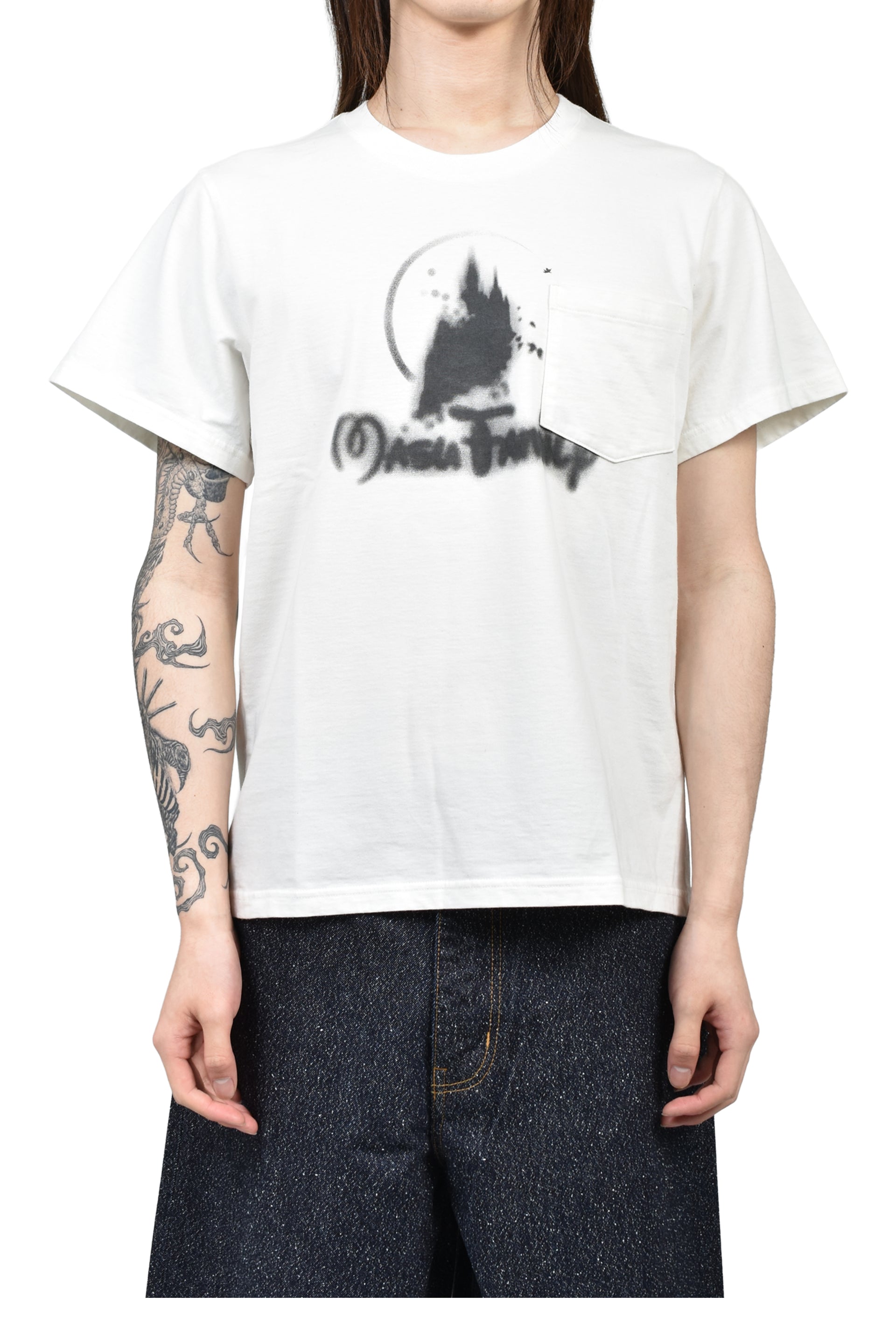 CASTLE POCKET T-SHIRT / WHT