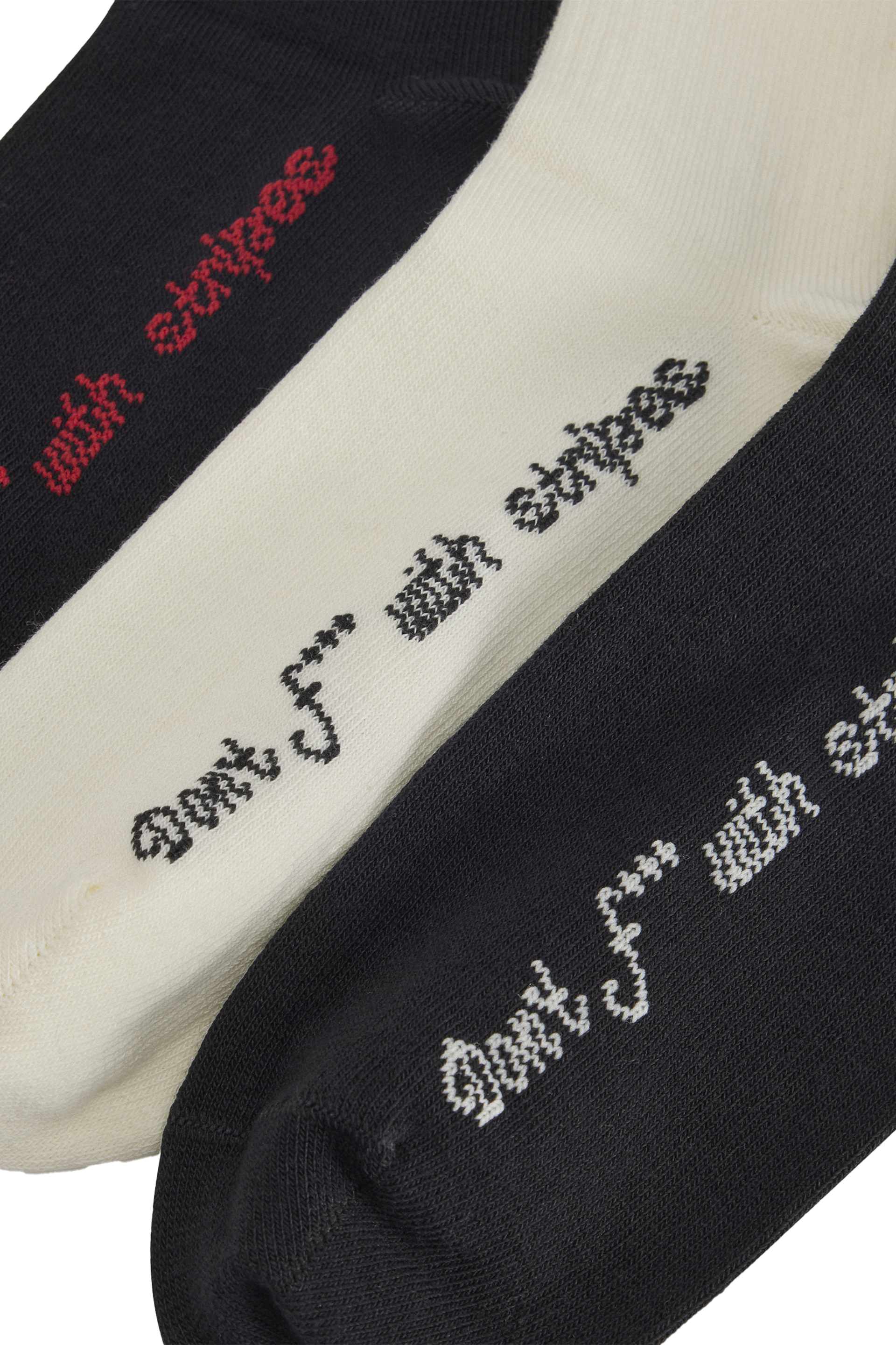 AVAVAV SOCKS 3-PACK / CREAMWHT/BLK, BLK/CREAMWHT, BLK/RED