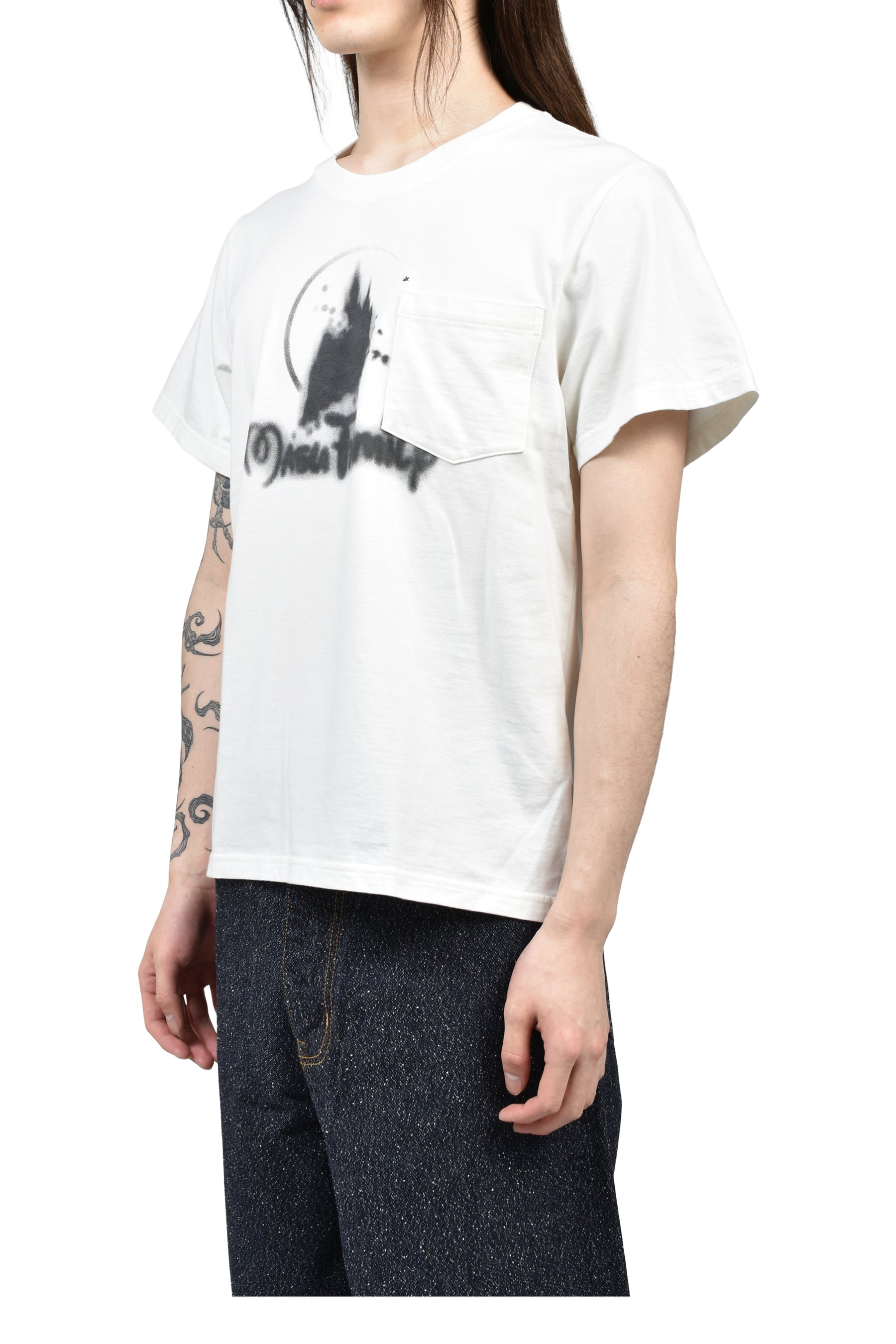 CASTLE POCKET T-SHIRT / WHT