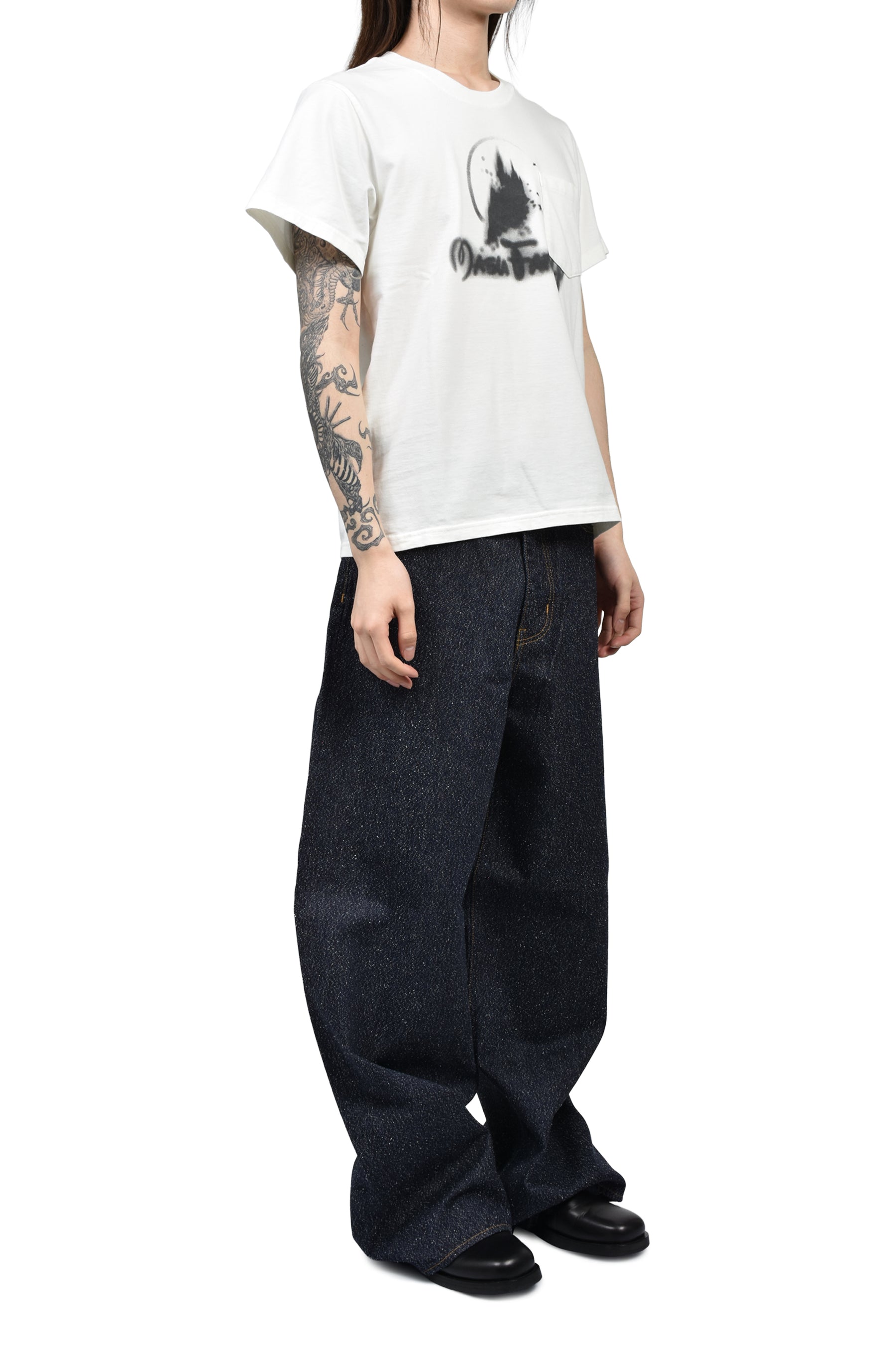 CASTLE POCKET T-SHIRT / WHT