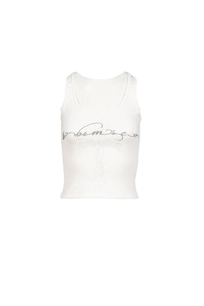 JEWEL TANK TOP / WHT