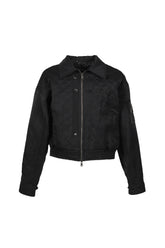 MATTY QUILTED BOMBER JACKET / BLK
