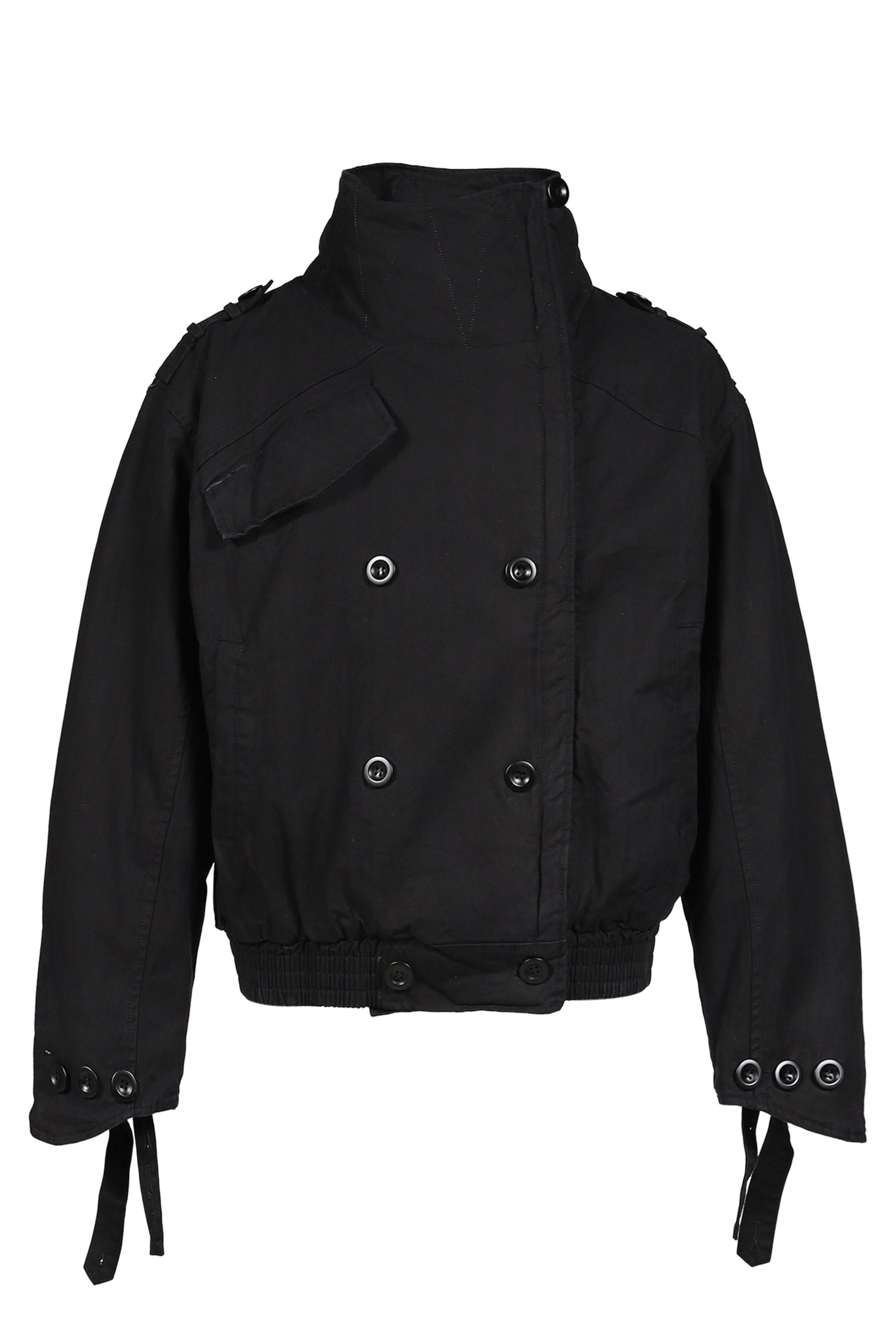MILITARY BUTTON JACKET / BLK