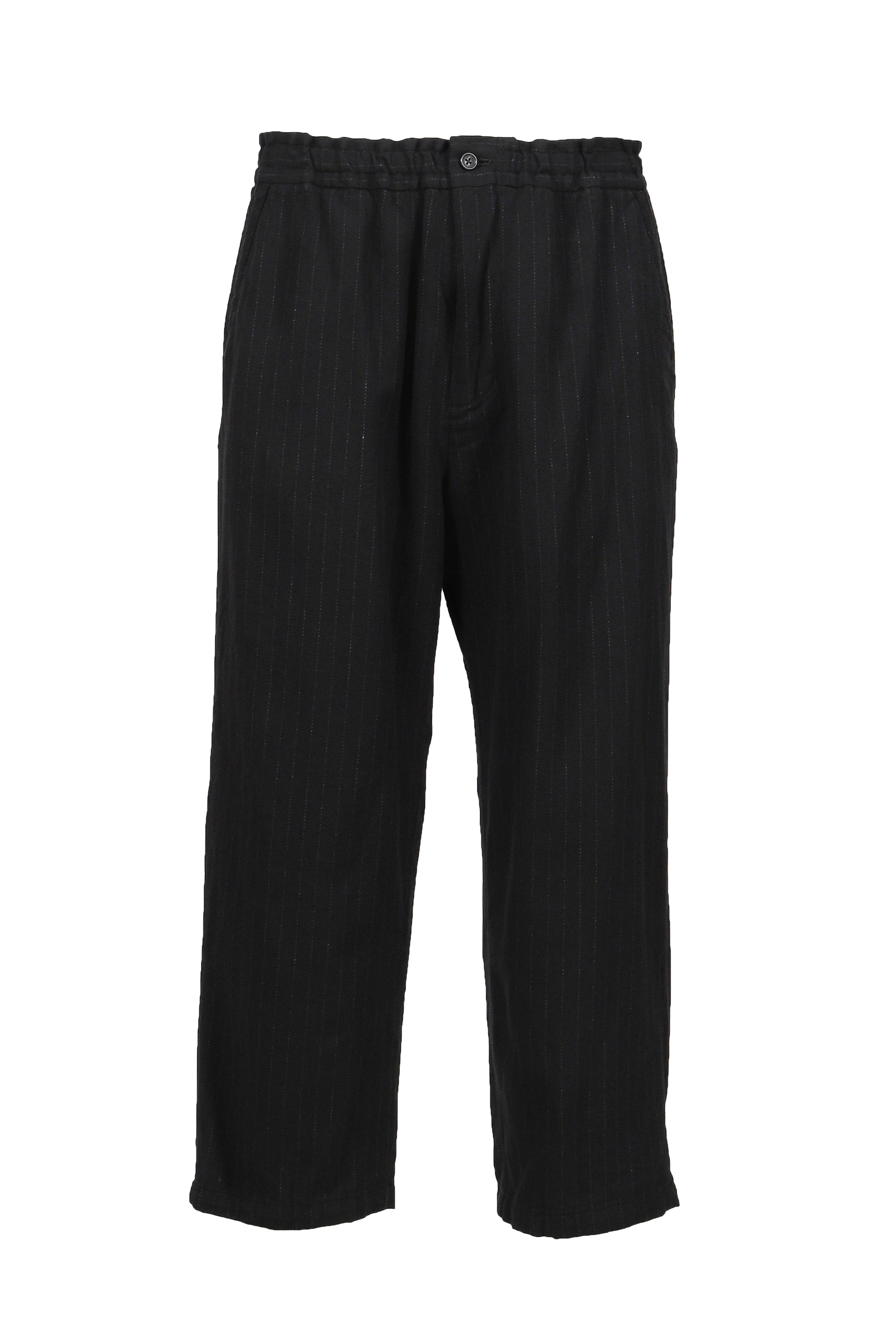 PIN STRIPE EASY PANTS / BLK