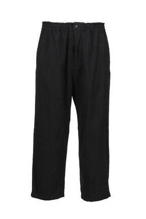 PIN STRIPE EASY PANTS / BLACK 