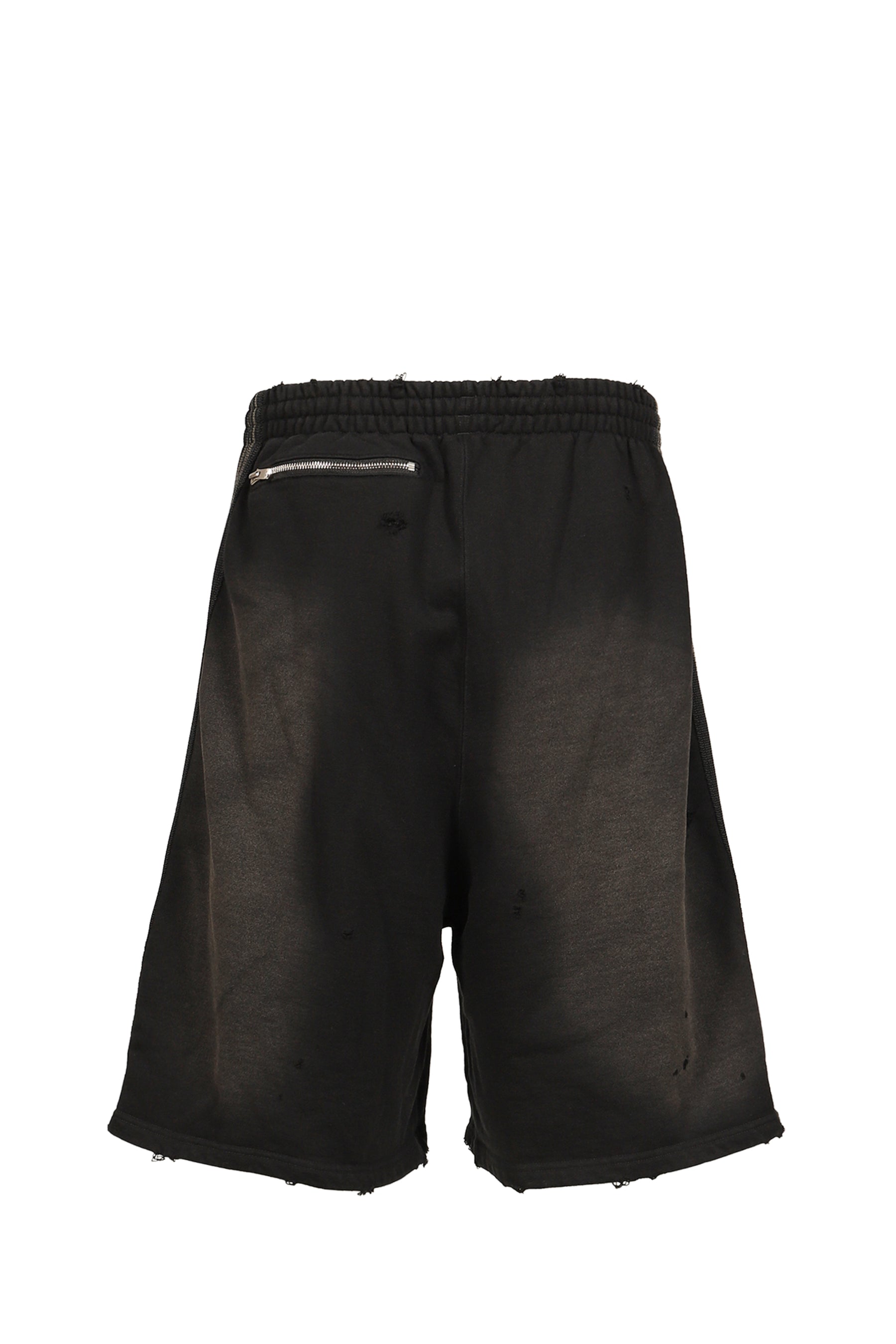 H.D. TRACK SHORT - COTTON JERSEY / DAMAGED (20TH EXCLUSIVE) / BLK
