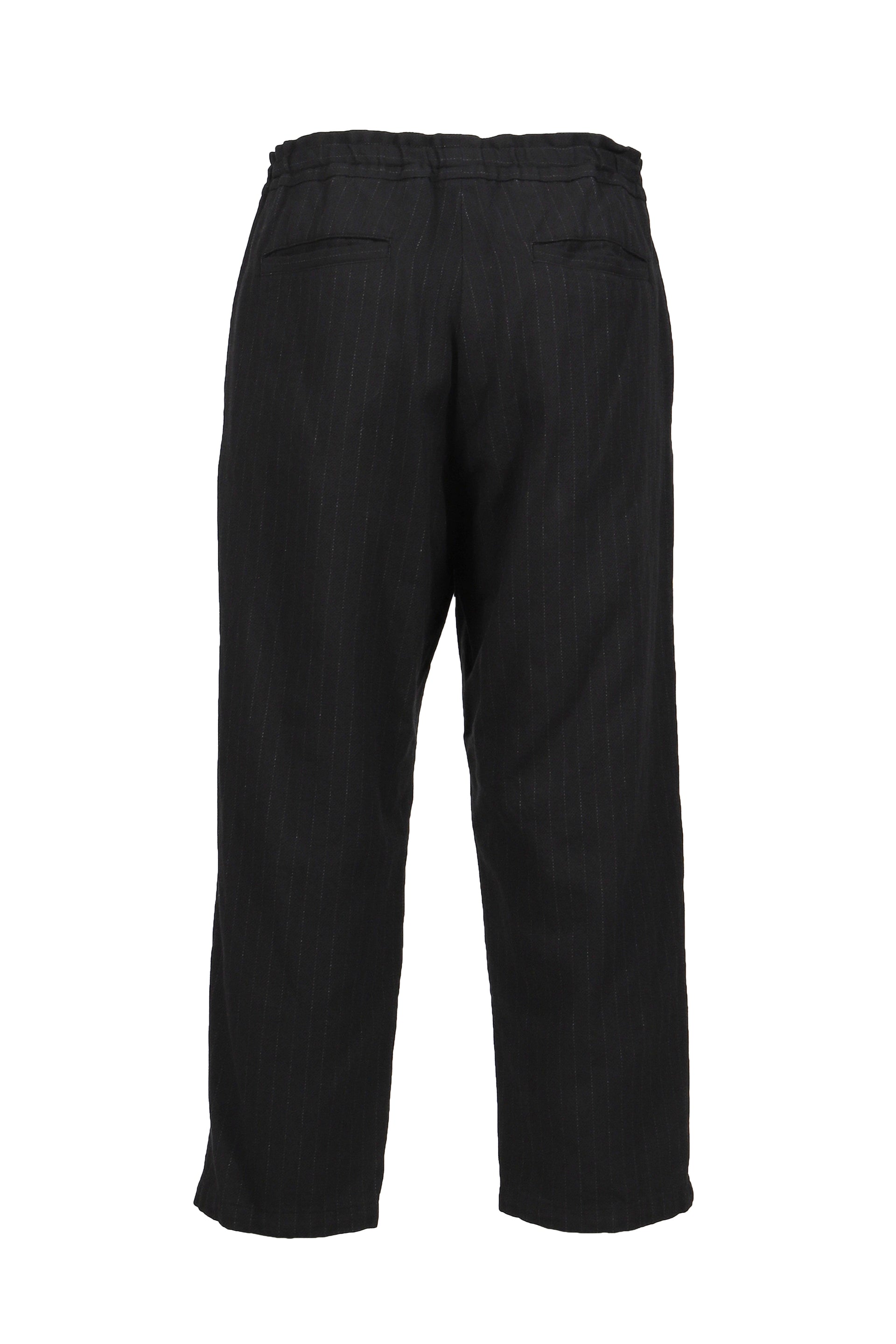 PIN STRIPE EASY PANTS / BLK