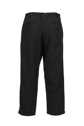 PIN STRIPE EASY PANTS / BLACK 