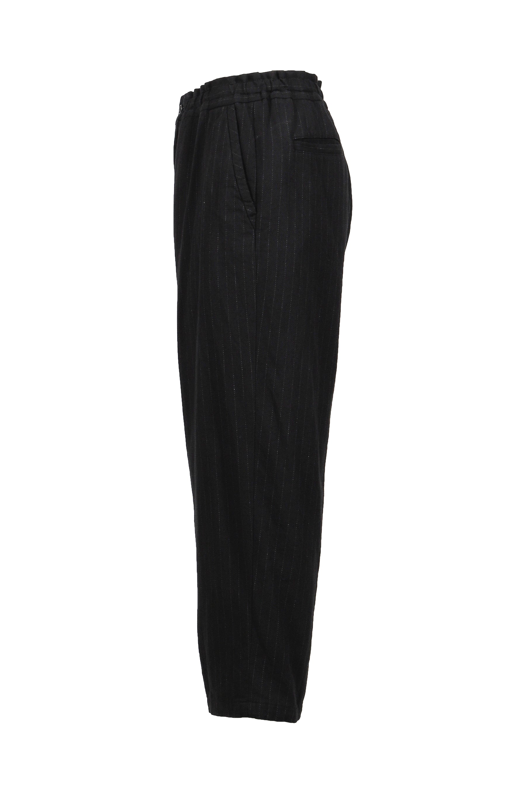 PIN STRIPE EASY PANTS / BLACK 