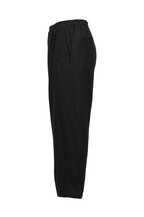 PIN STRIPE EASY PANTS / BLACK 