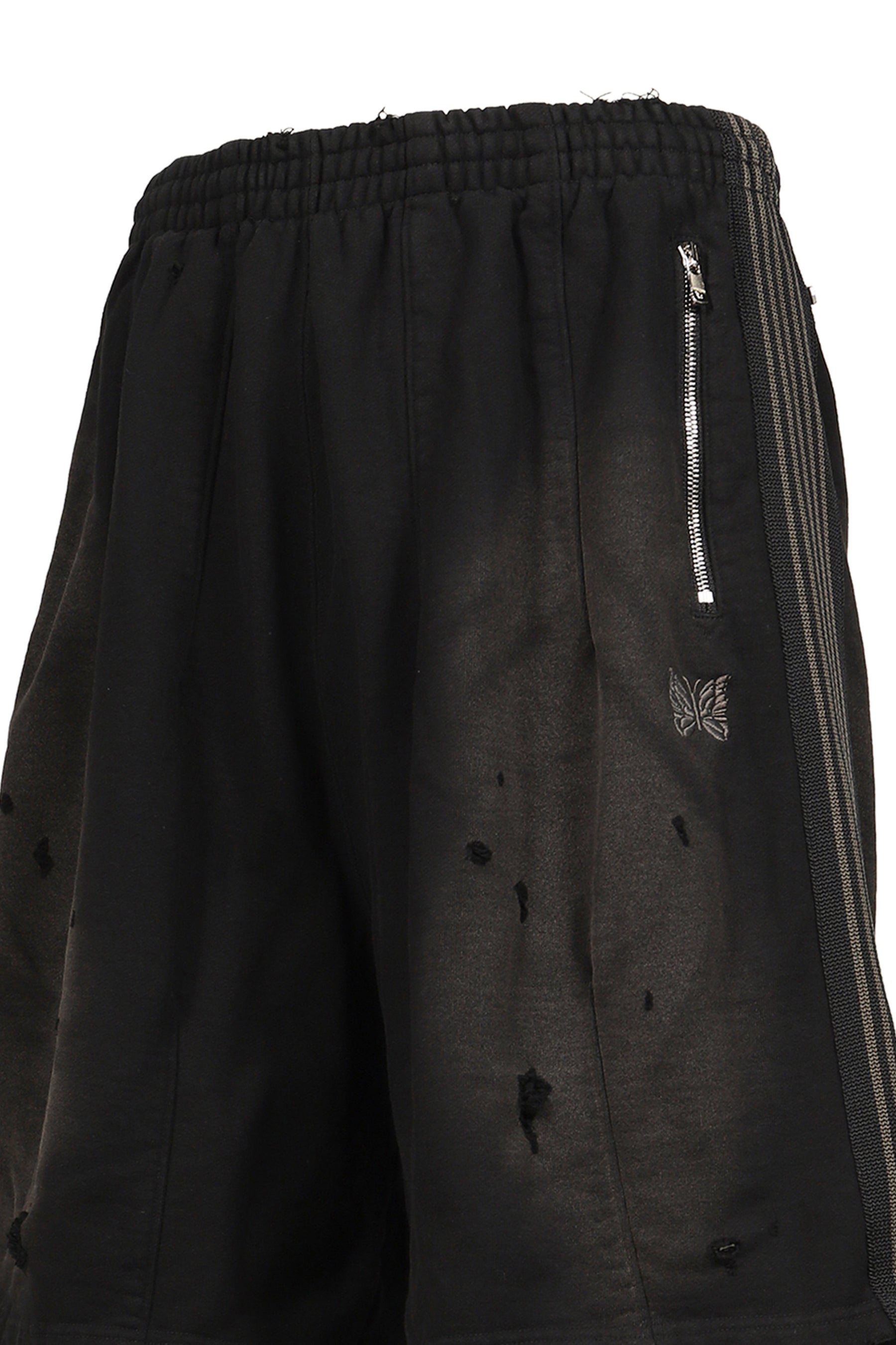 H.D. TRACK SHORT - COTTON JERSEY / DAMAGED (20TH EXCLUSIVE) / BLK