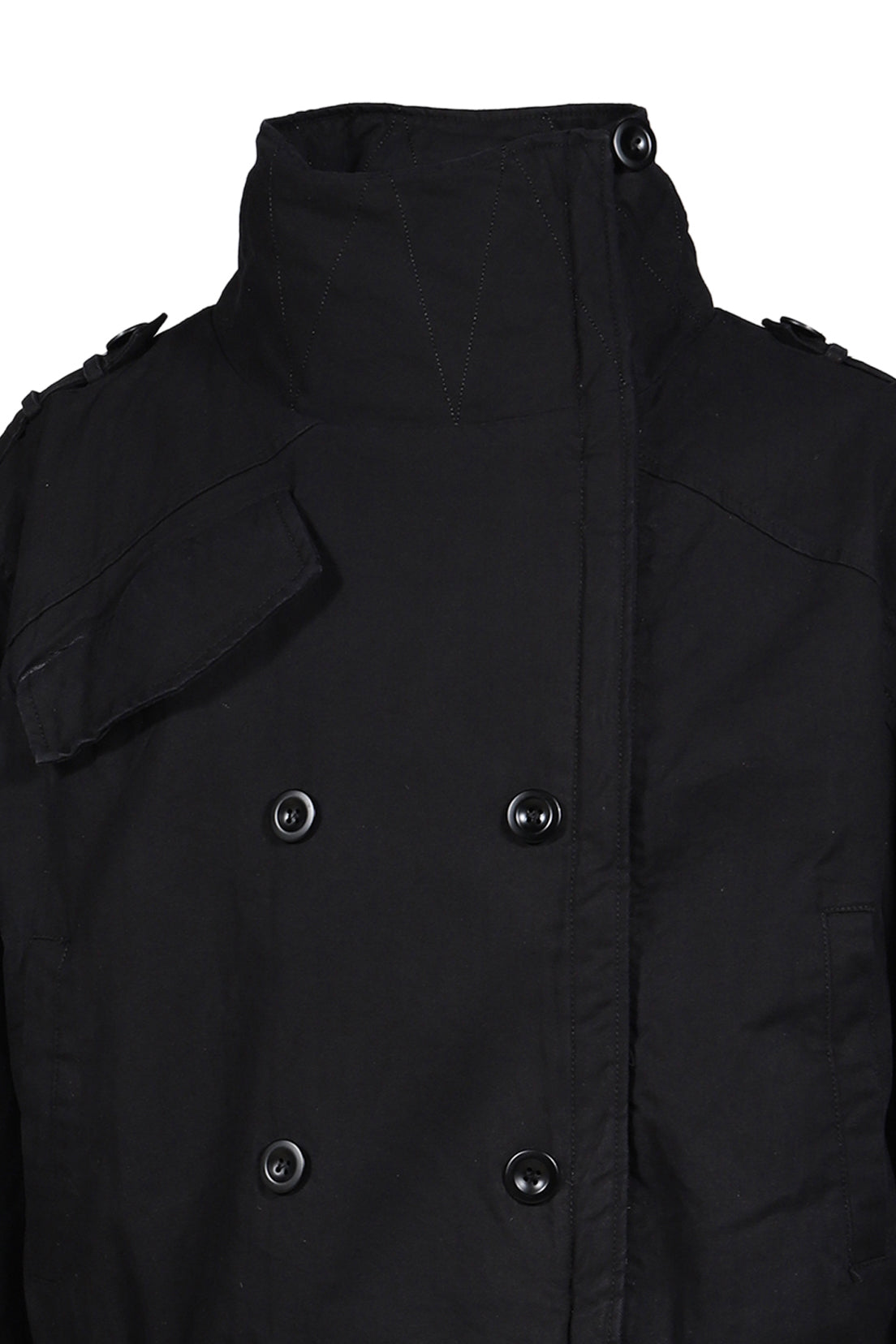 MILITARY BUTTON JACKET / BLK