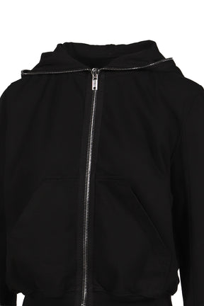 Rick Owens DRKSHDW FW25 SMALL GIMP HOODIE / BLACK - NUBIAN