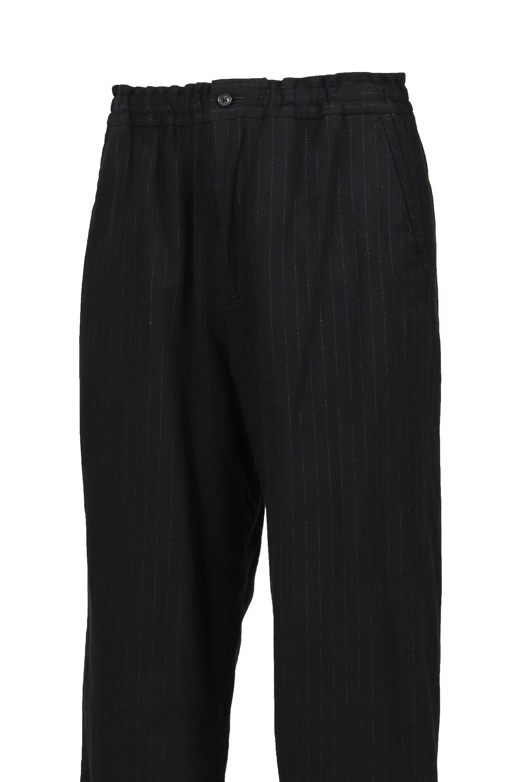 PIN STRIPE EASY PANTS / BLACK 