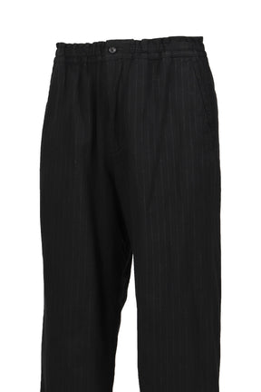 PIN STRIPE EASY PANTS / BLACK 