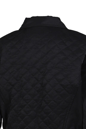 MATTY QUILTED BOMBER JACKET / BLK