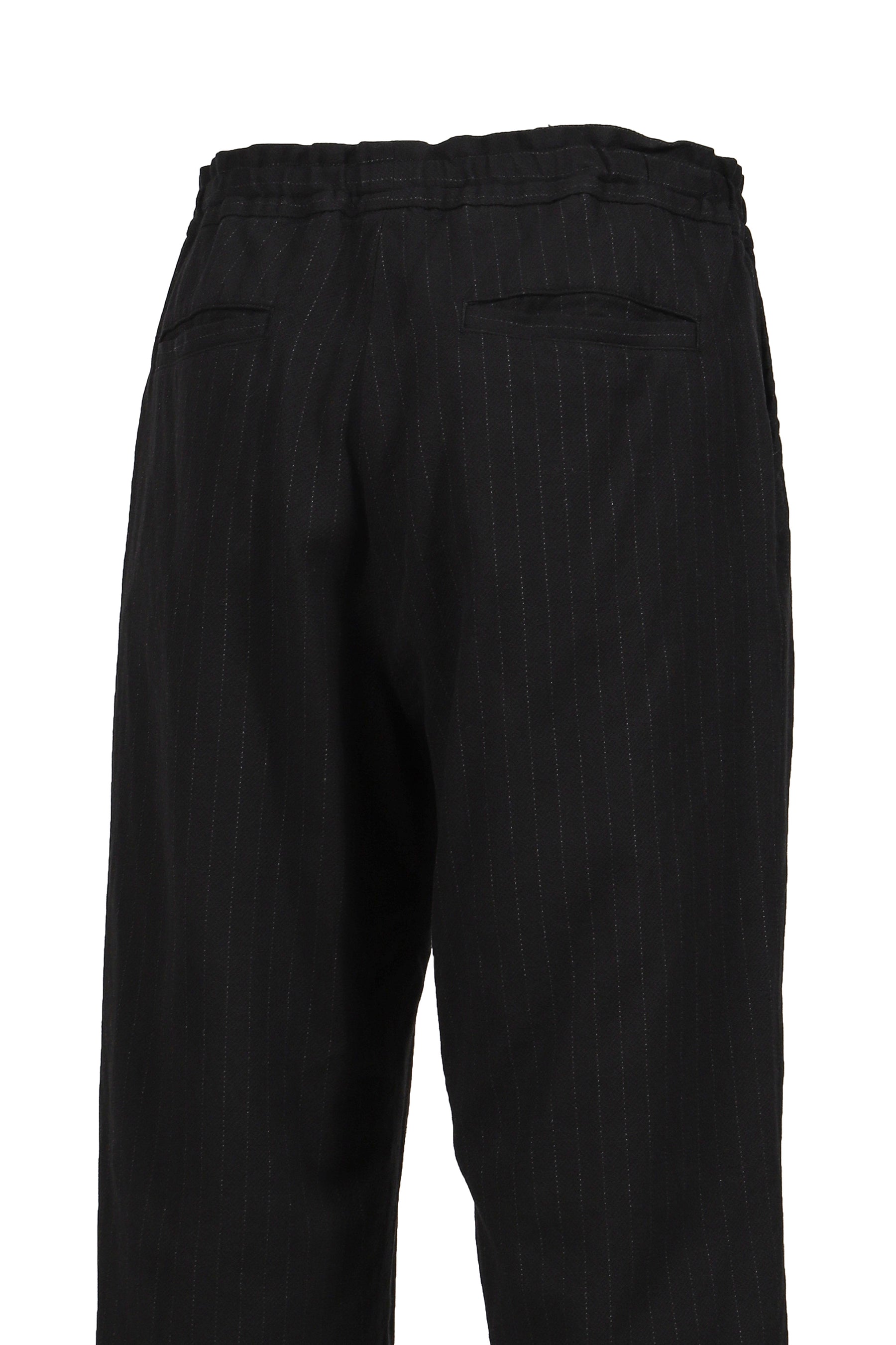 PIN STRIPE EASY PANTS / BLACK 
