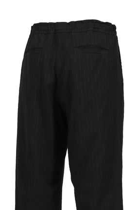 PIN STRIPE EASY PANTS / BLACK 