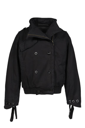 MILITARY BUTTON JACKET / BLK