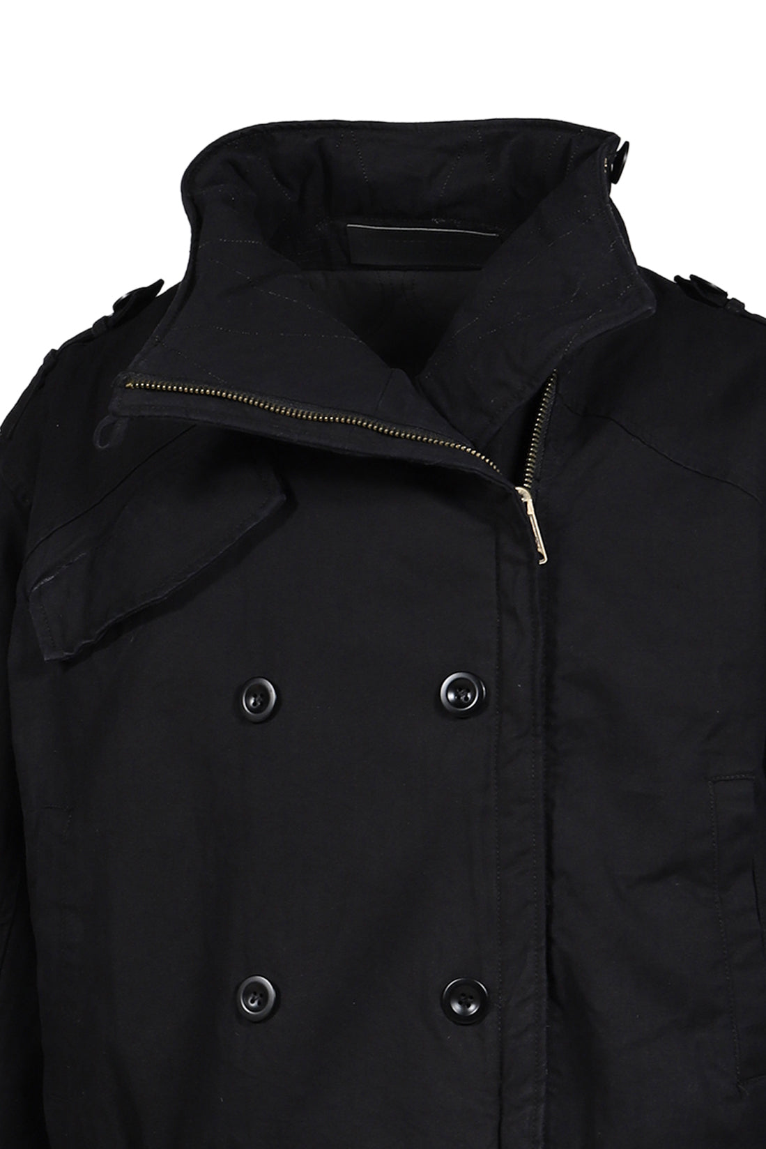 MILITARY BUTTON JACKET / BLK