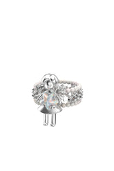 MINI GIRL STAR RING / WHT