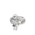 MINI GIRL STAR RING / WHT