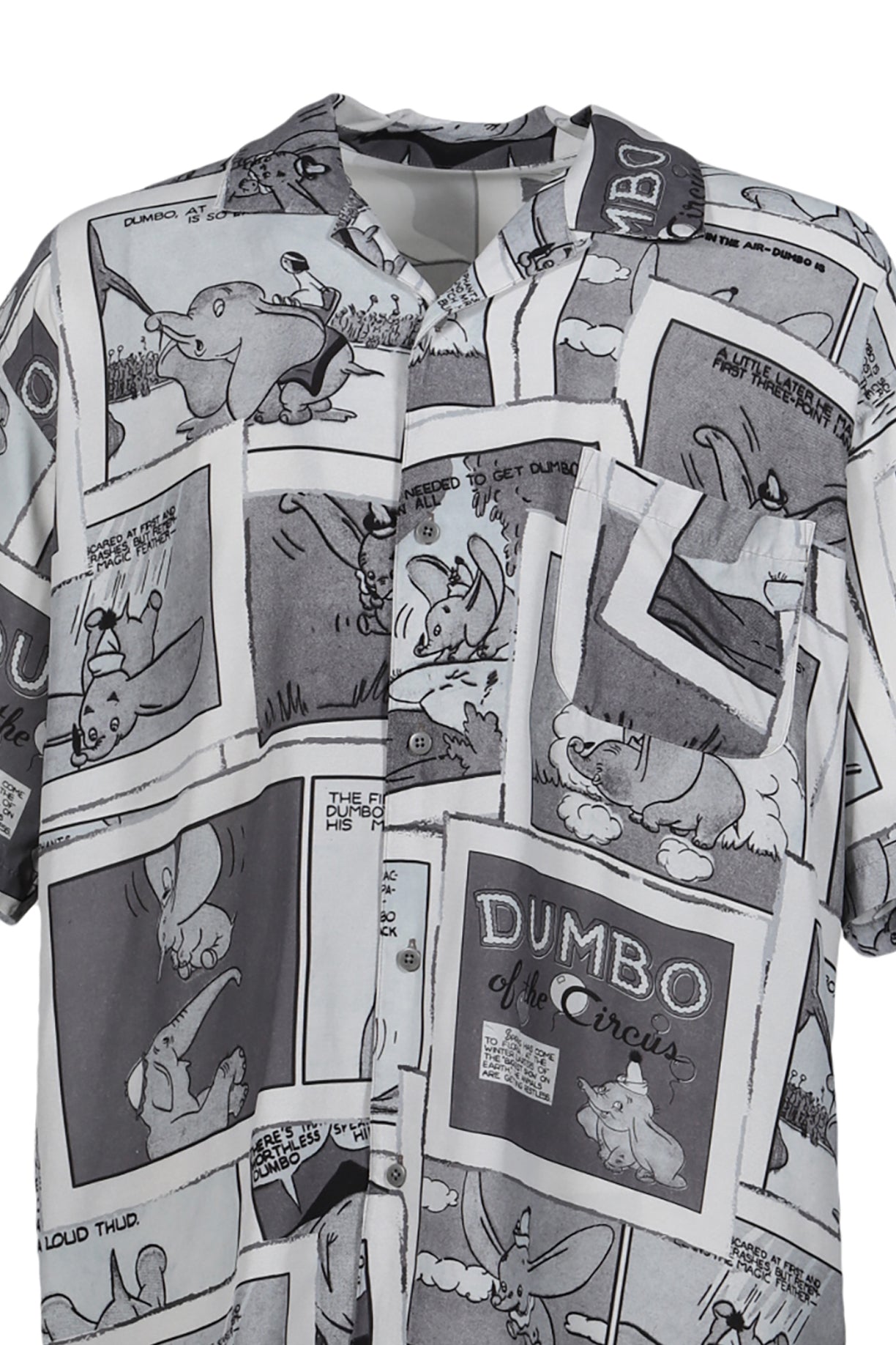 PORTER CLASSIC SS25 DISNEY ALOHA SHIRT DUMBO BLK NUBIAN