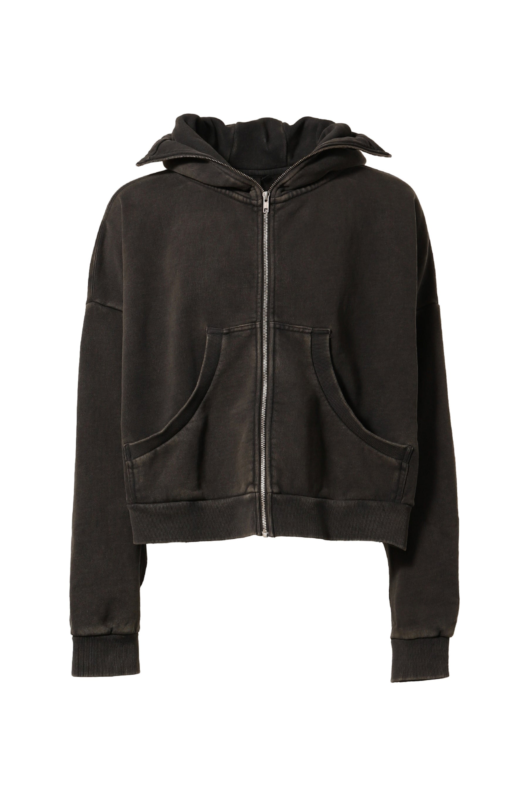 FULL ZIP / WASHED BLK